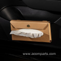 Leather tissue holder car hanging paper towel holder